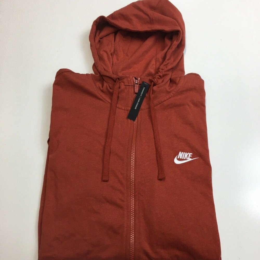 Nike standard fit Mens Burnt orange Full zip up - Picture 1 of 7